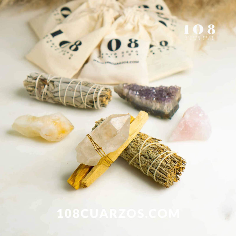 Palo Santo, sage, y cristal de cuarzo MEXICO