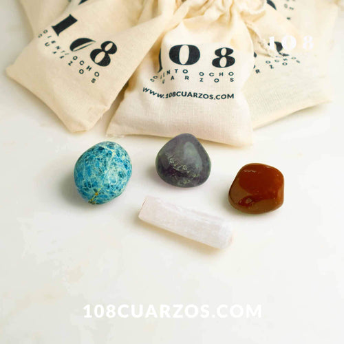 kit de cristales de cuarzo para meditación y yoga en mexico
